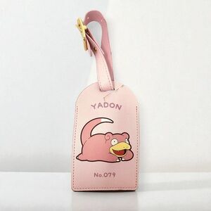 Pokemon Luggage Tag Slowpoke Pocket Monster #079 Pink Nintendo Travel